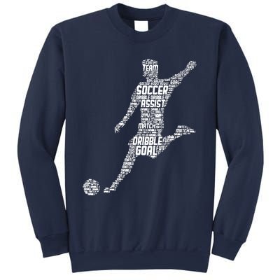 Soccer Player Men Boy Sweatshirt