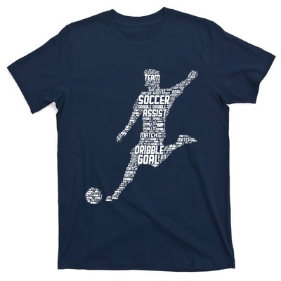 Soccer Player Men Boy T-Shirt