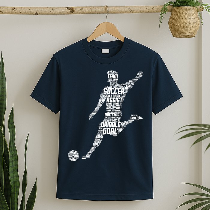 Soccer Player Men Boy T-Shirt