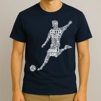 Soccer Player Men Boy T-Shirt