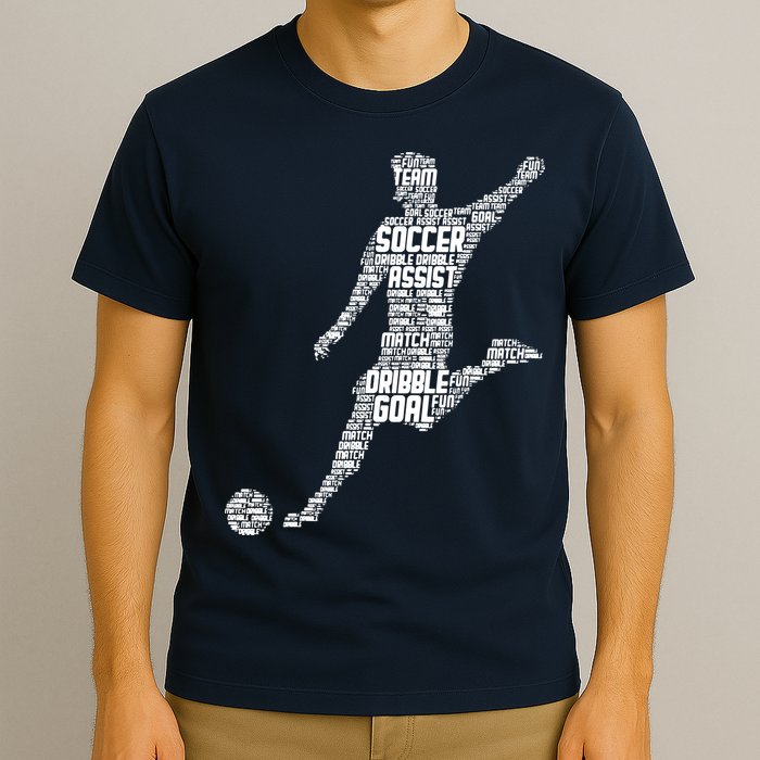 Soccer Player Men Boy T-Shirt