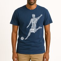 Soccer Player Men Boy Tall T-Shirt