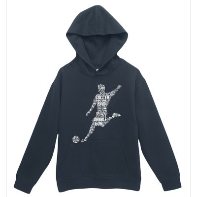 Soccer Player Men Boy Urban Pullover Hoodie