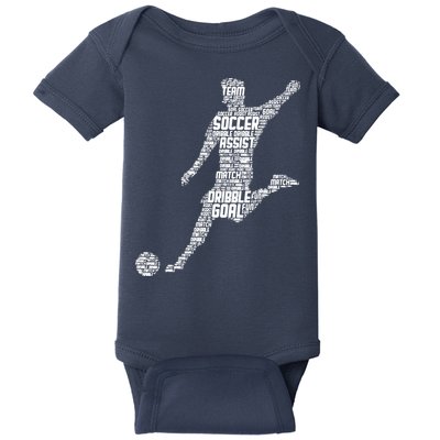 Soccer Player Men Boy Baby Bodysuit