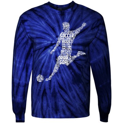 Soccer Player Men Boy Tie-Dye Long Sleeve Shirt