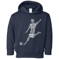 Soccer Player Men Boy Toddler Hoodie