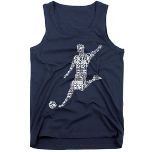 Soccer Player Men Boy Tank Top