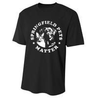 Springfield Pets Matter Funny Presidential Debate Humor Performance Sprint T-Shirt