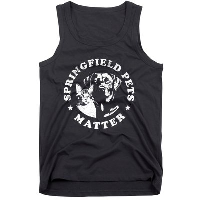 Springfield Pets Matter Funny Presidential Debate Humor Tank Top