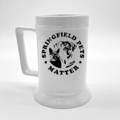 Springfield Pets Matter Funny Presidential Debate Humor Beer Stein