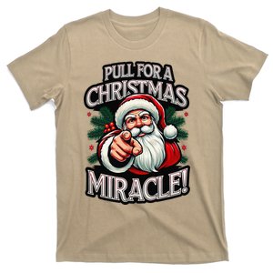 Santa Pull My Finger Christmas Holiday Fart Joke T-Shirt