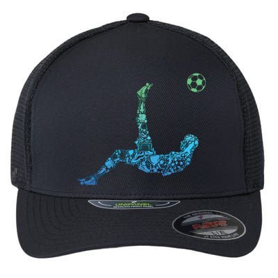 Soccer Players Men Boy Flexfit Unipanel Trucker Cap