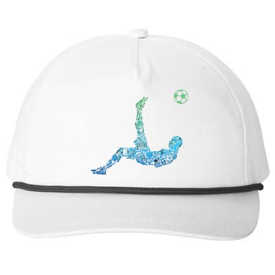 Soccer Players Men Boy Snapback Five-Panel Rope Hat