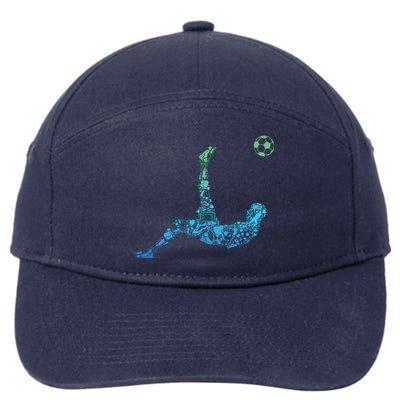 Soccer Players Men Boy 7-Panel Snapback Hat