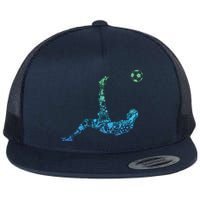 Soccer Players Men Boy Flat Bill Trucker Hat