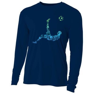 Soccer Players Men Boy Cooling Performance Long Sleeve Crew