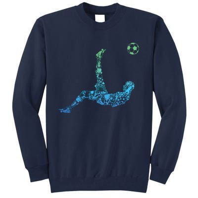 Soccer Players Men Boy Tall Sweatshirt