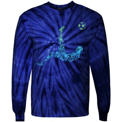 Soccer Players Men Boy Tie-Dye Long Sleeve Shirt