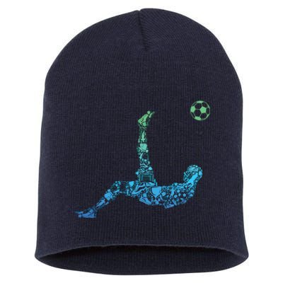 Soccer Players Men Boy Short Acrylic Beanie