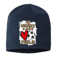 Soccer Player Mom Soccer Leopard Cheetah Soccer Fan Sustainable Beanie