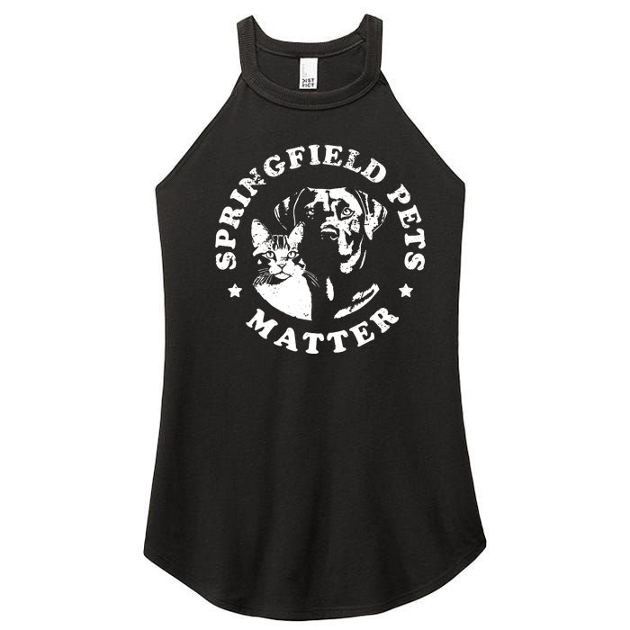 Springfield Pets Matter Funny Presidential Debate Humor Women's Perfect Tri Rocker Tank