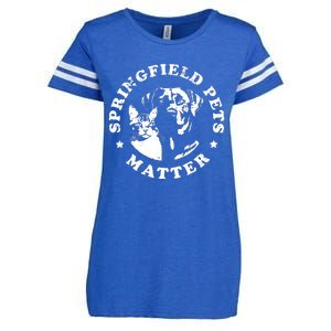 Springfield Pets Matter Funny Presidential Debate Humor Enza Ladies Jersey Football T-Shirt