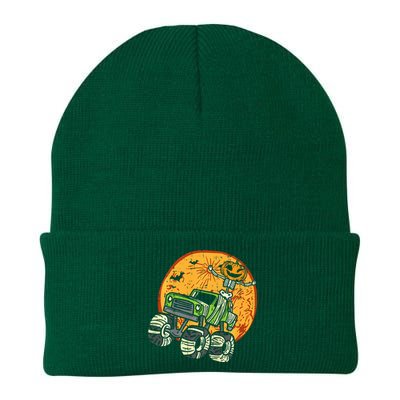 Skeleton Pumpkin Monster Truck Halloween Knit Cap Winter Beanie