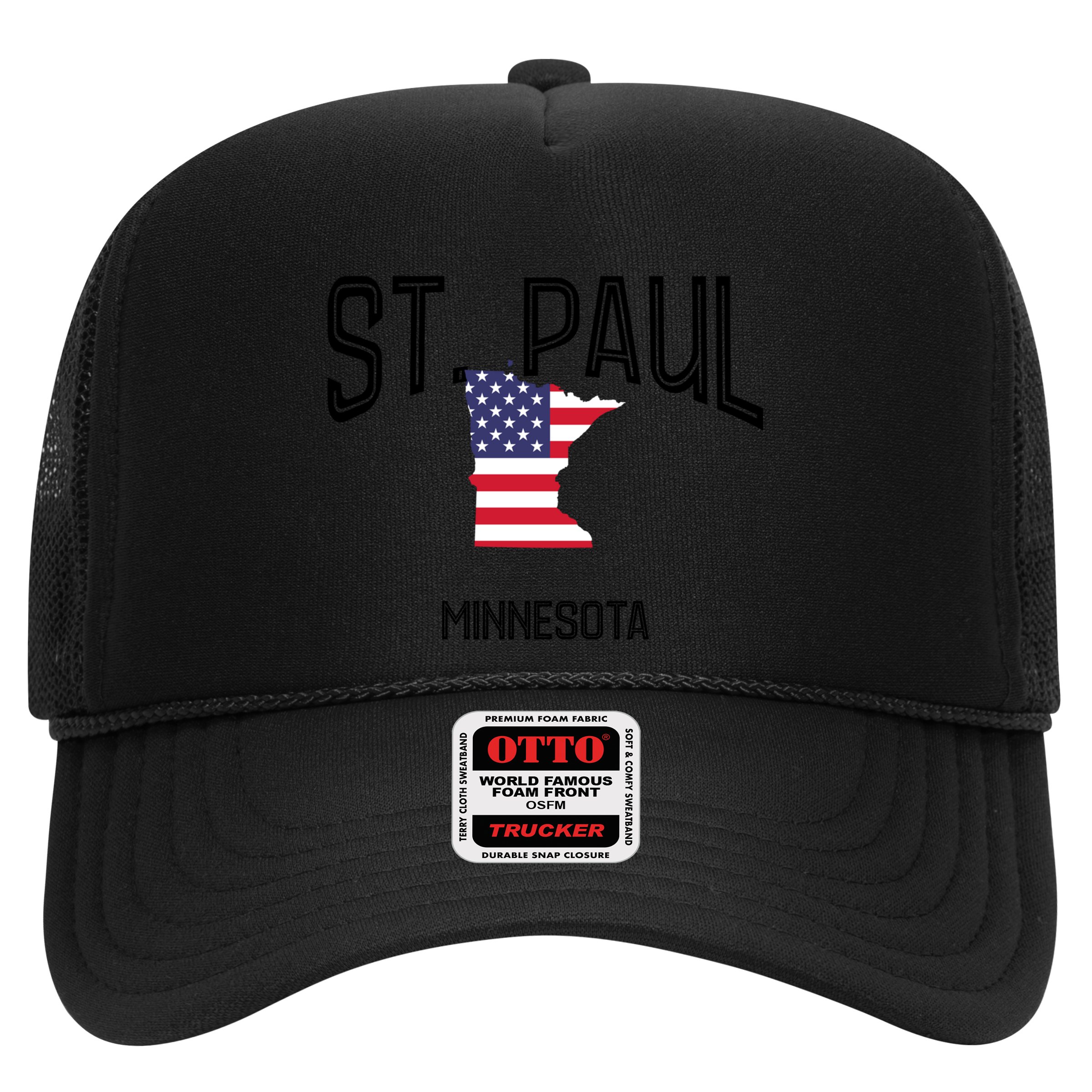 St Paul Minnesota Mn Throwback Retro Usa Flag Meaningful Gift Hat