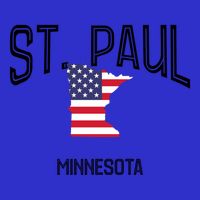 St Paul Minnesota Mn Throwback Retro Usa Flag Meaningful Gift Button