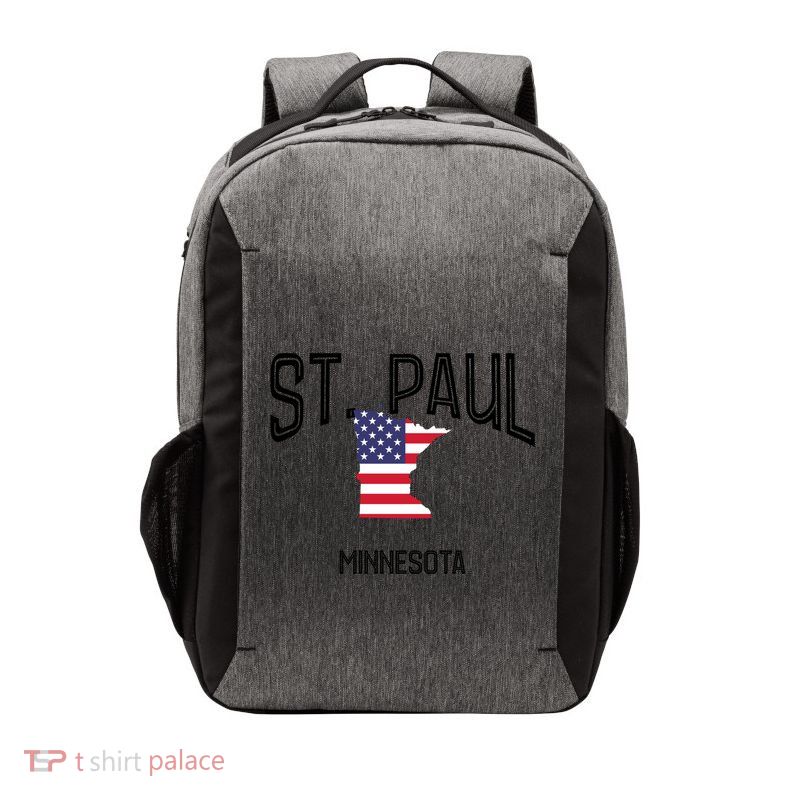 St Paul Minnesota Mn Throwback Retro Usa Flag Meaningful Gift Vector Backpack