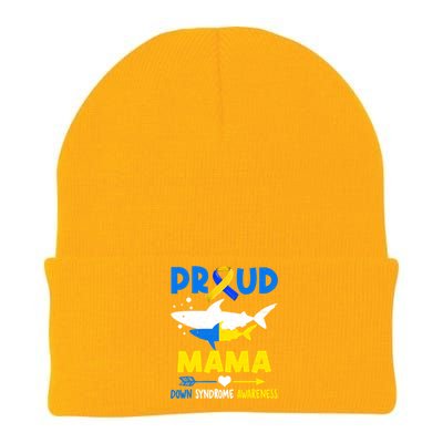 Shark Proud Mama Down Syndrome Awareness T21 Meaningful Gift Knit Cap Winter Beanie