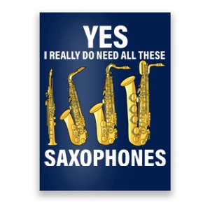 Saxophone Player Music Instrument Jazz Musician Saxophonist Poster