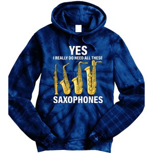 Saxophone Player Music Instrument Jazz Musician Saxophonist Tie Dye Hoodie