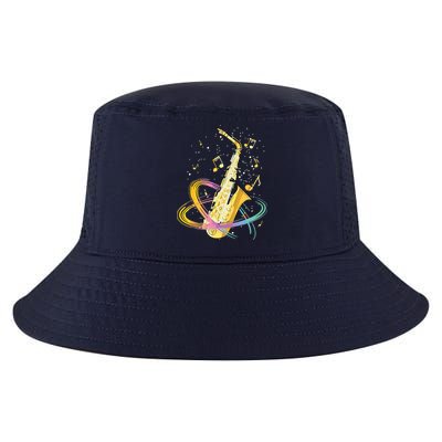 Saxophone Player Musical Notes Jazz Musician Saxophonist Sax Cool Comfort Performance Bucket Hat
