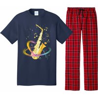 Saxophone Player Musical Notes Jazz Musician Saxophonist Sax Pajama Set