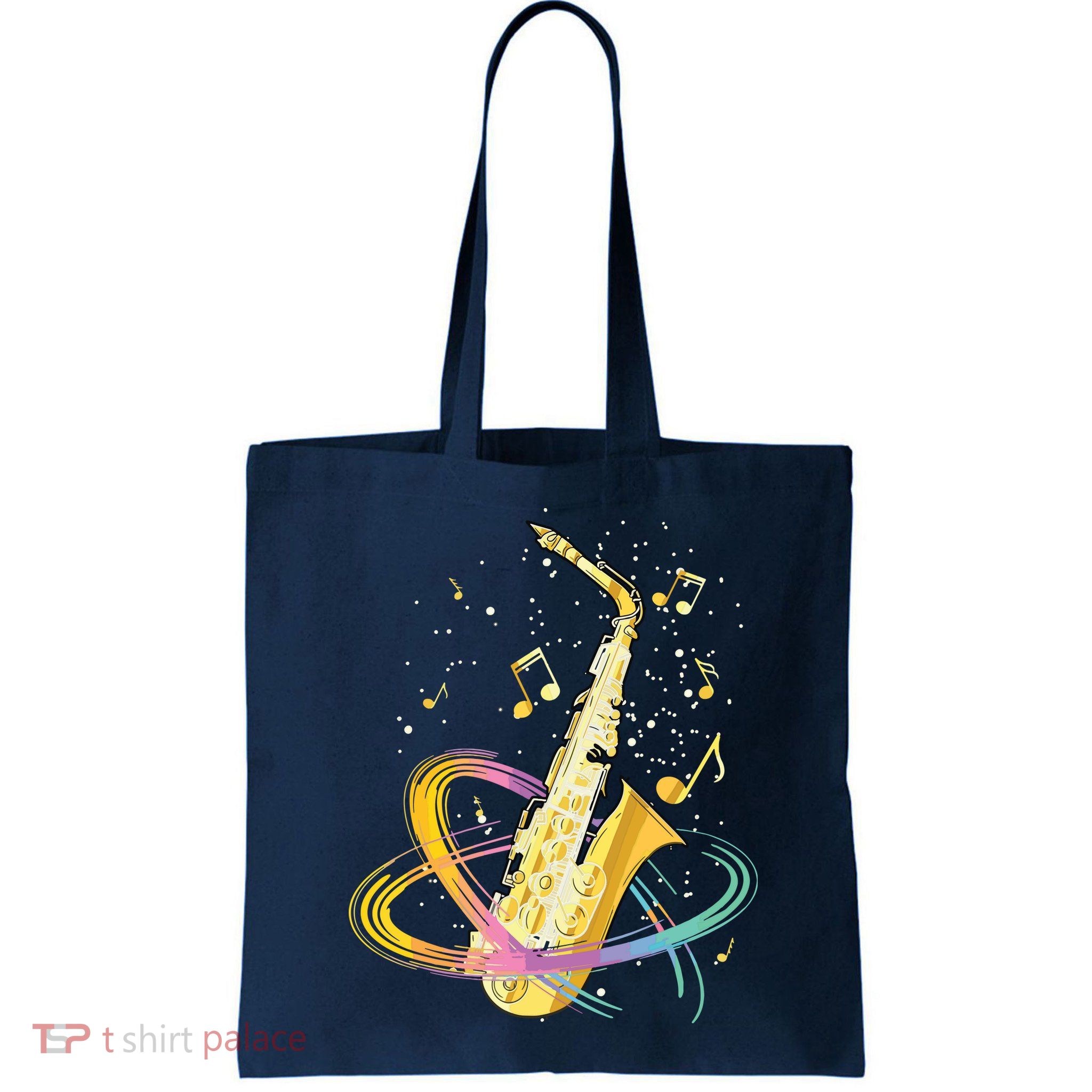 Saxophone Player Musical Notes Jazz Musician Saxophonist Sax Bag