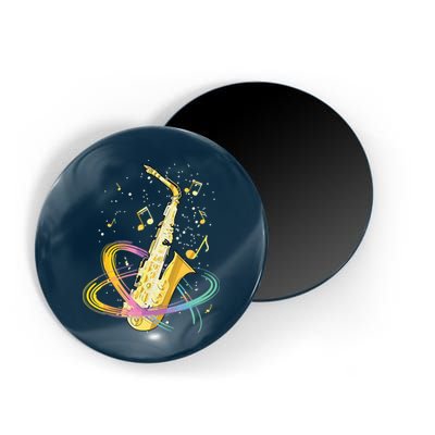 Saxophone Player Musical Notes Jazz Musician Saxophonist Sax Magnet