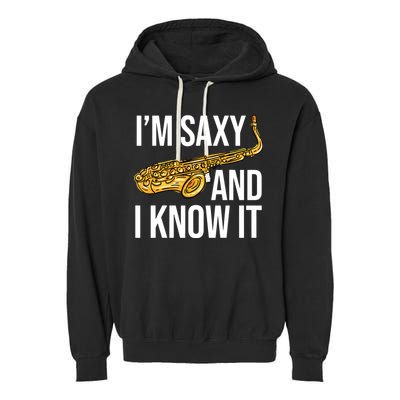 Saxophone Player Musicians Saxophone Player And Teacher Gift Garment-Dyed Fleece Hoodie