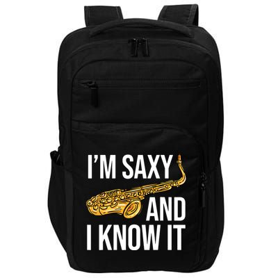 Saxophone Player Musicians Saxophone Player And Teacher Gift Impact Tech Backpack