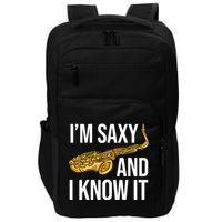 Saxophone Player Musicians Saxophone Player And Teacher Gift Impact Tech Backpack