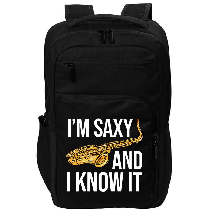 Saxophone Player Musicians Saxophone Player And Teacher Gift Impact Tech Backpack