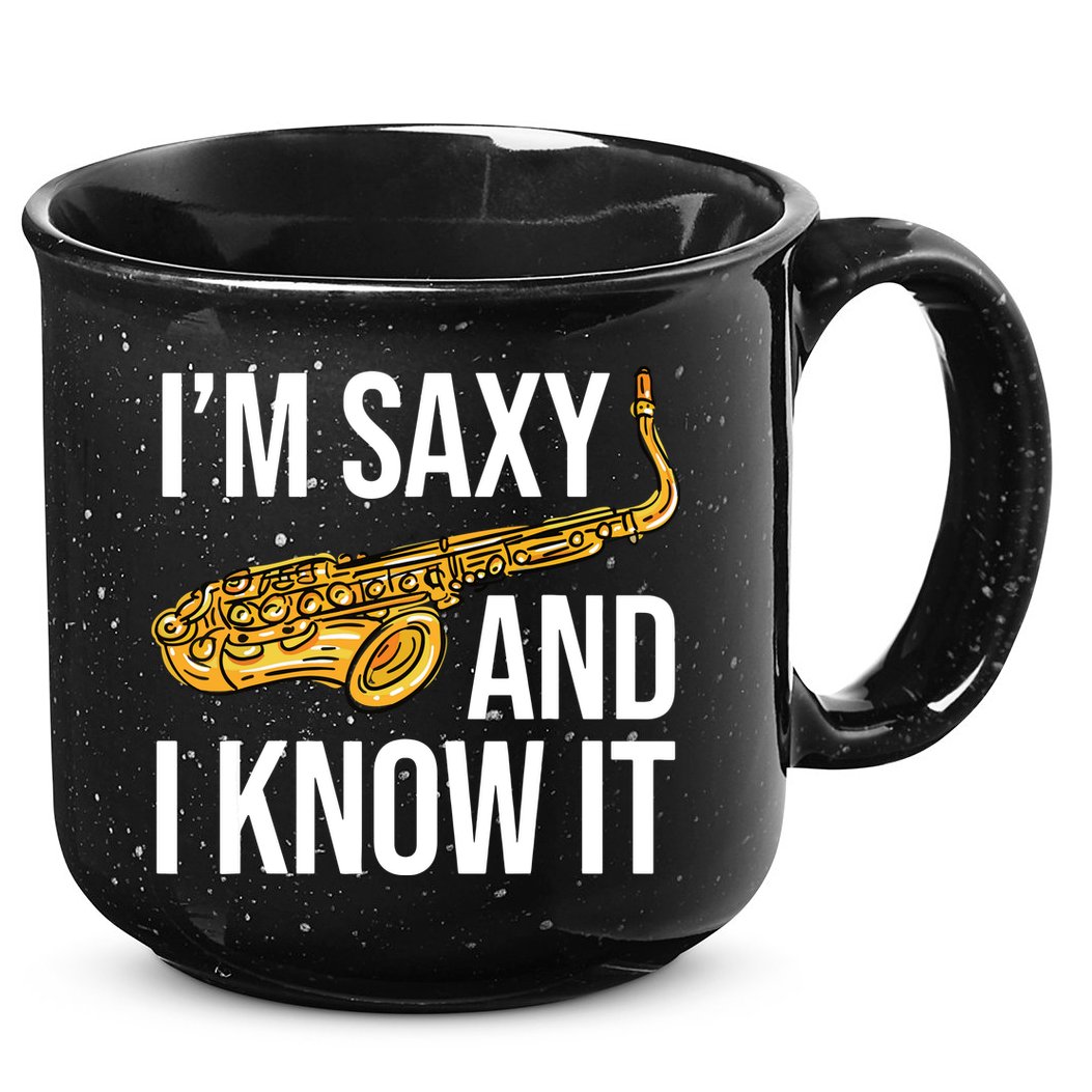 Saxophone Player Musicians Saxophone Player And Teacher Gift 15oz Campfire Ceramic Mug