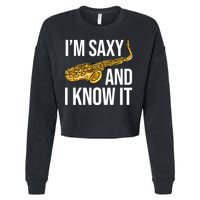 Saxophone Player Musicians Saxophone Player And Teacher Gift Cropped Pullover Crew