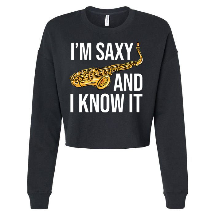 Saxophone Player Musicians Saxophone Player And Teacher Gift Cropped Pullover Crew