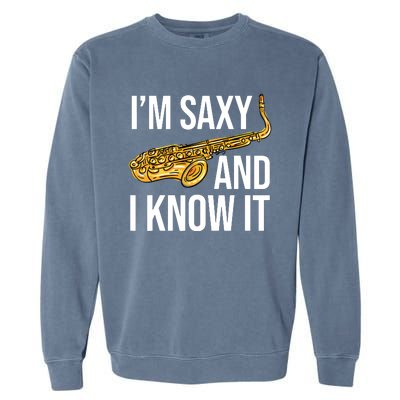 Saxophone Player Musicians Saxophone Player And Teacher Gift Garment-Dyed Sweatshirt