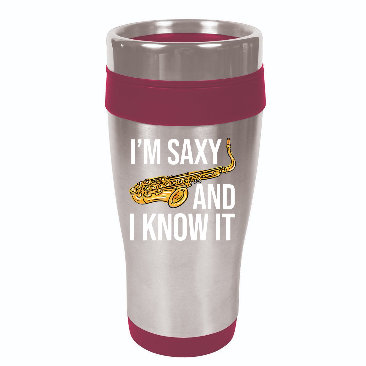 Saxophone Player Musicians Saxophone Player And Teacher Gift 16oz Travel Tumbler