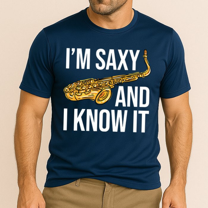 Saxophone Player Musicians Saxophone Player And Teacher Gift Cooling Performance Crew T-Shirt
