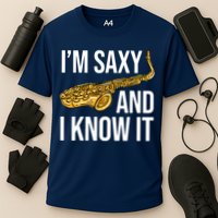 Saxophone Player Musicians Saxophone Player And Teacher Gift Cooling Performance Crew T-Shirt