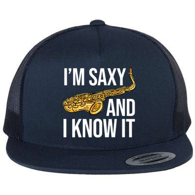 Saxophone Player Musicians Saxophone Player And Teacher Gift Flatbill Hat