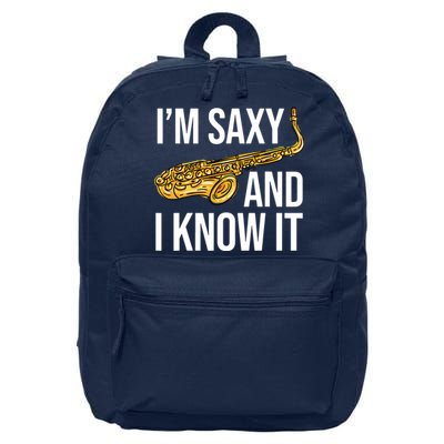 Saxophone Player Musicians Saxophone Player And Teacher Gift 16 in Basic Backpack